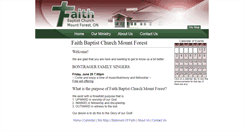 Desktop Screenshot of faithbaptistmountforest.ca