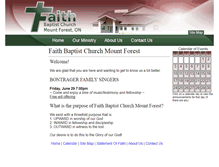 Tablet Screenshot of faithbaptistmountforest.ca
